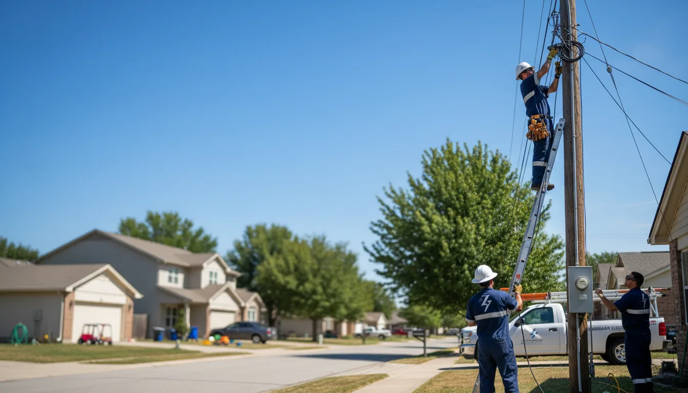 Residential electrician providing installation services in Delaware, AR